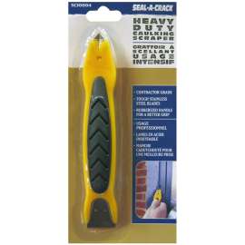 RCR Seal-A-Crack SC10004 Caulking Scraper, Heavy-Duty Profile, Rubber/Stainless Steel