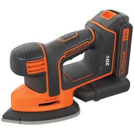SANDER CRDLSS MOUSE W/BATT 20V