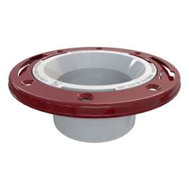 Oatey 43513 Closet Flange, 3, 4 in Connection, PVC, White, For: 3 in, 4 in Pipes