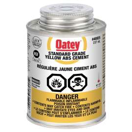 Oatey 31541 Pipe Cement, Liquid, Yellow, 236 mL