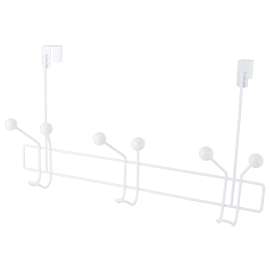 Simple Spaces SS-HG3-50-PE-3L Door Garment Hook, 6 lb, 3-Hook, Steel, Powder Coated, Hanging Mounting