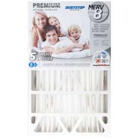 Duststop Premium Series DP-16255 Furnace Filter, 25 in L, 16 in W, 8 MERV