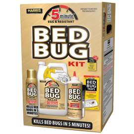 HARRIS BB-KIT Bed Bug Value Kit, Bed Posts, Box Springs, Carpets, Linens, Mattresses