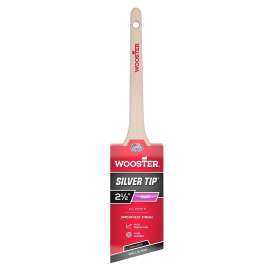 WOOSTER 5224-2-1/2 Paint Brush, 2-1/2 in W, 2-11/16 in L Bristle, Polyester Bristle, Sash Handle