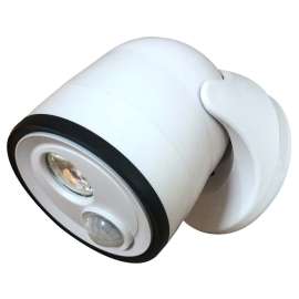 Fulcrum 33001-108 Security Light, LED Lamp, 400 Lumens, White Fixture