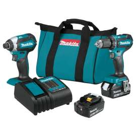Makita XT281S Brushless Combination Kit, Battery Included, 18 V, 2-Tool, Lithium-Ion Battery