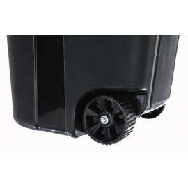 United Solutions COLORmaxx TI0061 Trash Can, 32 gal Capacity, Black