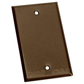 BWF 711AB-1 Cover, 4-9/16 in L, 2-13/16 in W, Steel, Bronze, Powder-Coated