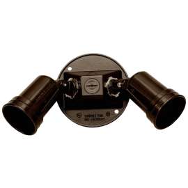 TEDDICO/BWF 93102AB-1 Lamp Holder, 120 VAC, 75 W, Metal Housing Material, Bronze