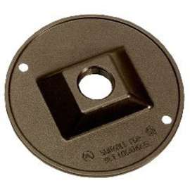 BWF 931AB-1 Lampholder Cover, 4-1/2 in Dia, Round, Metal, Bronze