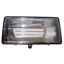 TEDDICO/BWF PFL13 Flood Light, 120 V, 13 W, 1-Lamp, Fluorescent Lamp, Plastic Fixture