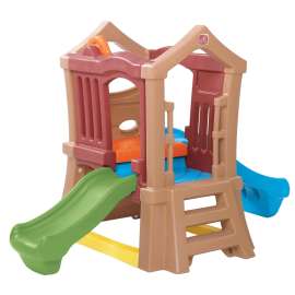 STEP2 800000 Double Slide Climber, Poly, Green