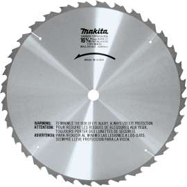 Makita A-90956 Circular Saw Blade, 16-5/16 in Dia, 1 in Arbor, 32-Teeth, Carbide Cutting Edge