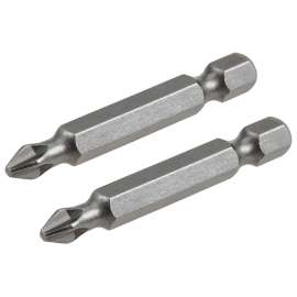 IRWIN IWAF22PH22 Power Bit, #2 Drive, Phillips Drive, 1/4 in Shank, Hex Shank, 1-15/16 in L, Steel
