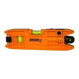 Johnson 40-0915 Torpedo Laser Level, 7 in L, 3-Vial, Magnetic, Plastic