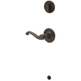 Schlage J Series JH59LAS716RH Inside Handleset, 3 Grade, Brass, Aged Bronze, Right Hand