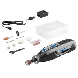DREMEL Lite 7760-N/10 Rotary Tool, Battery Included, 4 V, 2 Ah, 1/8 in Chuck, Keyed Chuck, 4-Speed