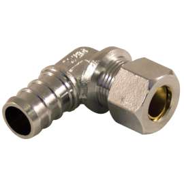aqua-dynamic 9282-132 Angle Connector, 1/2 x 3/8 in, PEX x Compression
