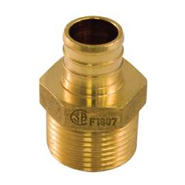 aqua-dynamic 9781-033 Pipe Adapter, 1/2 in, PEX x Male, Brass