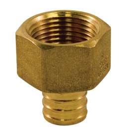 aqua-dynamic 9783-043 Pipe Adapter, 3/4 x 1/2 in, PEX x Female, Brass