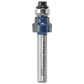 Bosch 85316MC Router Bit, 1/2 in Dia Cutter, 3/8 in L Cutting, 2 in OAL, 1/4 in Dia Shank, 2-Cutter, Steel