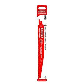 Diablo DS0912BW5C Reciprocating Saw Blade, 1 in W, 9 in L, 6/12 TPI, Bi-Metal Cutting Edge