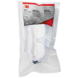 3M 93506H1-DC Goggles, Anti-Scratch, Impact Lens, Polycarbonate Lens, Flexible, Over-the-Glass Frame