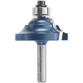 Bosch 85581MC Router Bit, 1-1/2 in Dia Cutter, 5/8 in L Cutting, 2-3/16 in OAL, 1/4 in Dia Shank, 2-Cutter, Steel