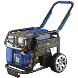 PULSAR FG7750PE Portable Generator, 8.3 A, 120/240 V, Gas, 6.6 gal Tank, 11 hr Run Time, Electric Start