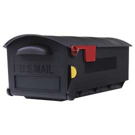 Gibraltar Mailboxes Patriot GMB515B01 Rural Mailbox, 1200 cu-in Capacity, Plastic