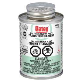 Oatey 31532 Transition Cement, Liquid, White, 118 mL