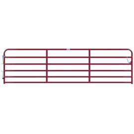 Behlen Country 40120161 Heavy-Duty Gate, 192 in W Gate, 50 in H Gate, 16 ga Frame Tube/Channel, Steel Frame, Red