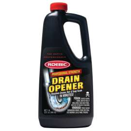 ROEBIC PDO Drain Opener, Liquid, Clear, Odorless, 1 qt Bottle