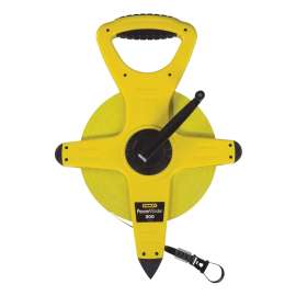 STANLEY 34-762 Measuring Tape, 300 ft L Blade, 1/2 in W Blade, Fiberglass Blade, ABS Case, Black/Yellow Case