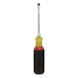 DeWALT DWHT66383 Screwdriver, 1/4 in Drive, Slotted Drive, 4 in L Shank, Vinyl Handle, Comfort-Grip Handle