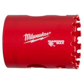 Milwaukee Diamond Plus 49-56-5630 Hole Saw, 1-1/2 in Dia, 1-1/2 in D Cutting, 5/8-18 Arbor, 4 TPI