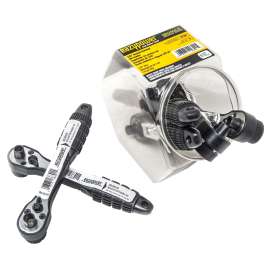 EAZYPOWER 00300 Ratchet, 3/8 in Drive, 1/4 in Shank, Hex Shank, 6 in L