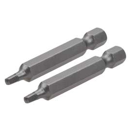 IRWIN IWAF22SQ12 Power Bit, #1 Drive, Square Drive, 1/4 in Shank, Hex Shank, 2 in L, Steel