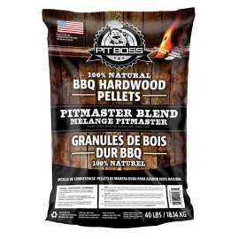 PIT BOSS PBPLT534040183 Pitmaster Blend Pellet, Hardwood, 40 lb
