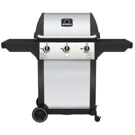 Broil-Mate 116454S LP Gas Grill, 40,000 Btu BTU, Liquid Propane, 3 -Burner, 400 sq-in Primary Cooking Surface