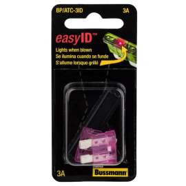 Bussmann BP/ATC-3ID Automotive Fuse, ATC-ID, 32 VDC, 3 A, 1 kA Interrupt