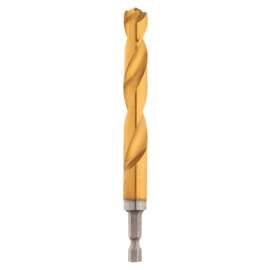 Milwaukee 48-89-4613 Impact Drill Bit, 1/4 in Dia, 4.13 in OAL, Twist Flute, 1/4 in Dia Shank, Hex Shank
