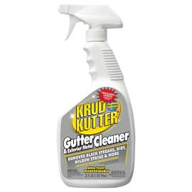 KRUD KUTTER GC323 Gutter and Exterior Metal Cleaner, 32 oz Bottle, Liquid, Mild, Clear