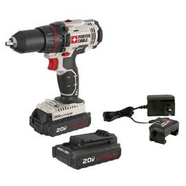 PORTER-CABLE PCC601LB Drill/Driver Kit, Battery Included, 20 V, 1/2 in Chuck, Keyless Chuck