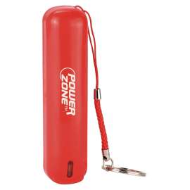 PowerZone S16 Power Bank, 2400 mAh Capacity, Black/Red/Blue/Yellow/White