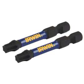 IRWIN IWAF32TX302 Power Bit, T30 Drive, Torx Drive, 1/4 in Shank, Hex Shank, 2 in L, Steel