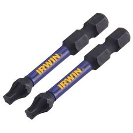 IRWIN IWAF32TX252 Power Bit, T25 Drive, Torx Drive, 1/4 in Shank, Hex Shank, 2 in L, Steel