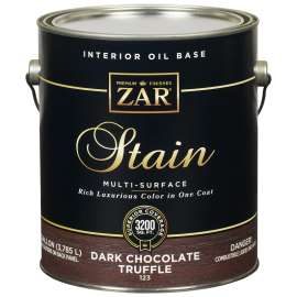 ZAR 12313 Wood Stain, Moorish Teak, Liquid, 1 gal, Can