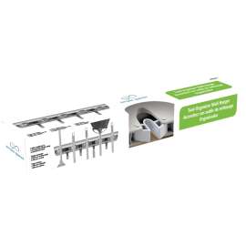 Simple Spaces 30003G Tool Organizer, Polypropylene, White & Gray