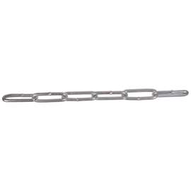 Ben-Mor 51015 Straight Coil Chain, #4, 205 lb Working Load, Low Carbon Steel, Zinc Plated